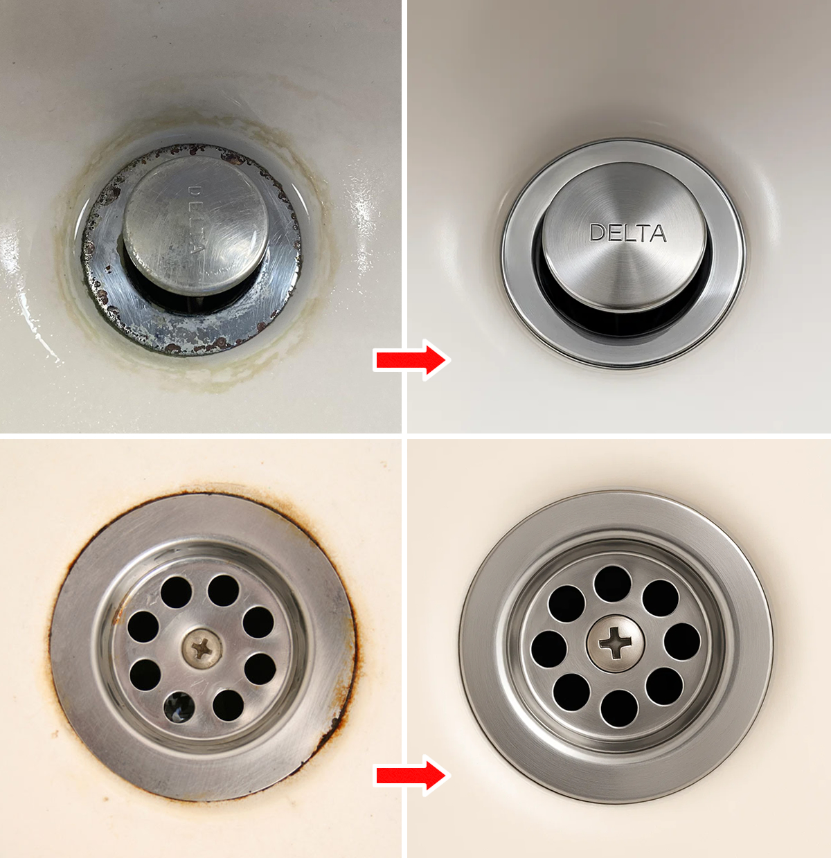 Wie man den dunklen Rand um die Wasserhähne entfernt