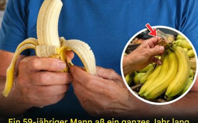 Was geschah, als ein 59-jähriger Mann ein Jahr lang jeden Abend 2-3 Bananen aß? Schockierende Entdeckung der Ärzte (siehe hier).