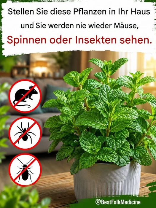 8 Pflanzen, die Mäuse, Spinnen und andere Insekten fernhalten