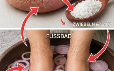 Das Geheimnis weicher Füße: Ein natürliches Hausmittel mit Zwiebeln und Salz gegen rissige Fersen