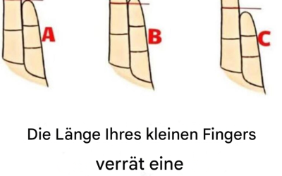 Die Länge Ihres kleinen Fingers kann unerwartete Aspekte Ihrer Persönlichkeit offenbaren.