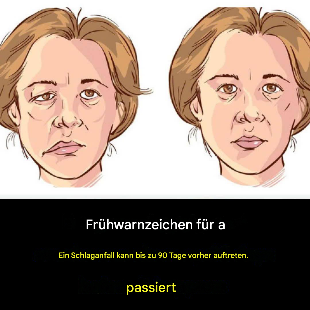 Frühe Warnzeichen eines Schlaganfalls können bis zu 90 Tage vor dessen Eintreten auftreten.